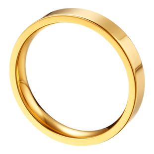 泰爱你时尚简约ins素圈光面戒指个性男女指环尾戒韩版情侣饰品