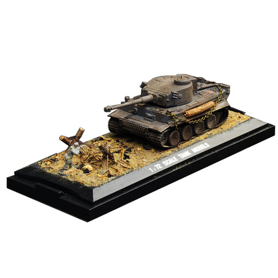 涂装旧化虎式MA12坦克静态成品