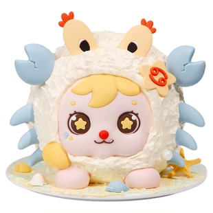 仟卓水瓶摩羯座巧克力蛋糕装饰摆件双鱼天蝎十二星座烘焙生日插件