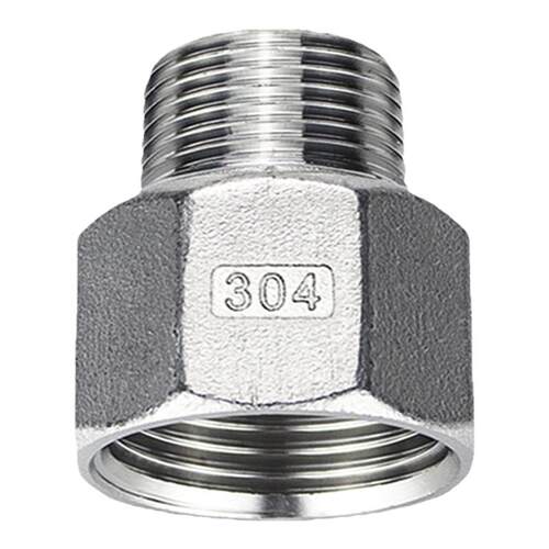 304不锈钢变径内外丝直接异径内外牙直接6分变4分内外螺纹大小头