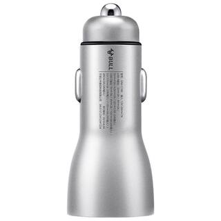 公牛车载充电器60W超级快充苹果17/16汽车充点烟器一拖二转换插头