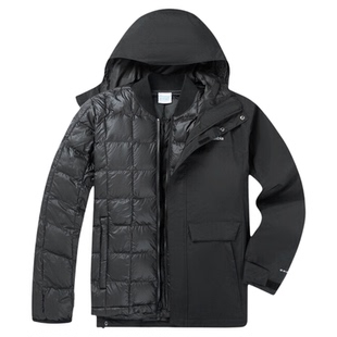 Columbia哥伦比亚秋冬户外男防水防风棉服内胆三合一冲锋衣WE9252