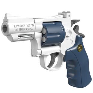 小左轮月亮软弹枪玩具儿童男孩手小枪zp5仿真手抢模型可发射软蛋