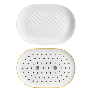 东菱陶瓷蒸鱼盘套装沥水盘浇汁碗电蒸锅专用餐具蒸菜蒸鱼蒸盘