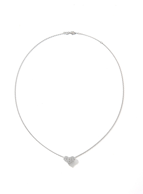 小众爱心项链极光5A级肉眼无瑕疵