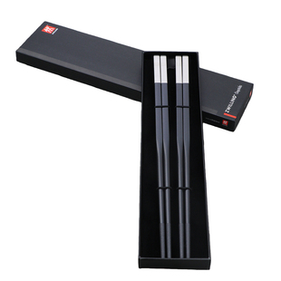 德国双立人筷子家用防滑防霉合金筷子304不锈钢高档耐高温6双装