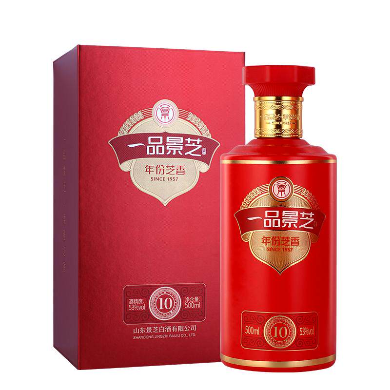 一品景芝芝香10红53度500ml