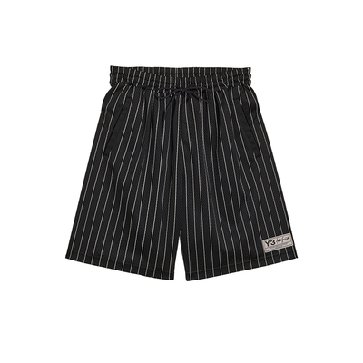 Y-3山本耀司条纹短裤男女同款