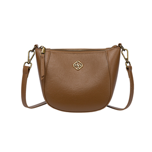 真皮饺子包包女款2026新款休闲简约半圆单肩小包高级感女士斜挎包