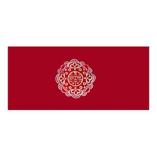 婚房布置床头柜盖布套装红色新房装饰男女方桌布结婚礼用品大全