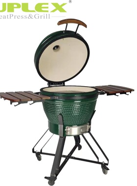 陶瓷烧烤炉24寸BBQ Grill欧美户外可移动烤架庭院披萨汉堡烤鸡炉