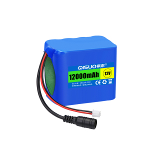 祺索12V锂电池组大容量18650智能小车户外备用电源LED灯充电电池