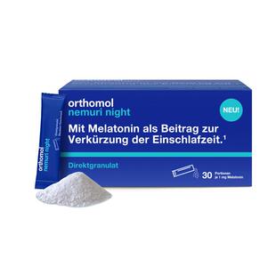 Orthomol德国奥适宝褪黑素睡眠助安瓶口服粒剂退黑素软糖晚安糖