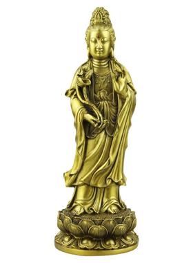 纯铜佛像西方三圣大势至菩萨摆件