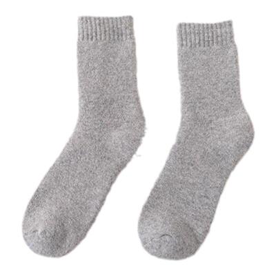 男女通用加绒加厚羊绒羊毛袜子