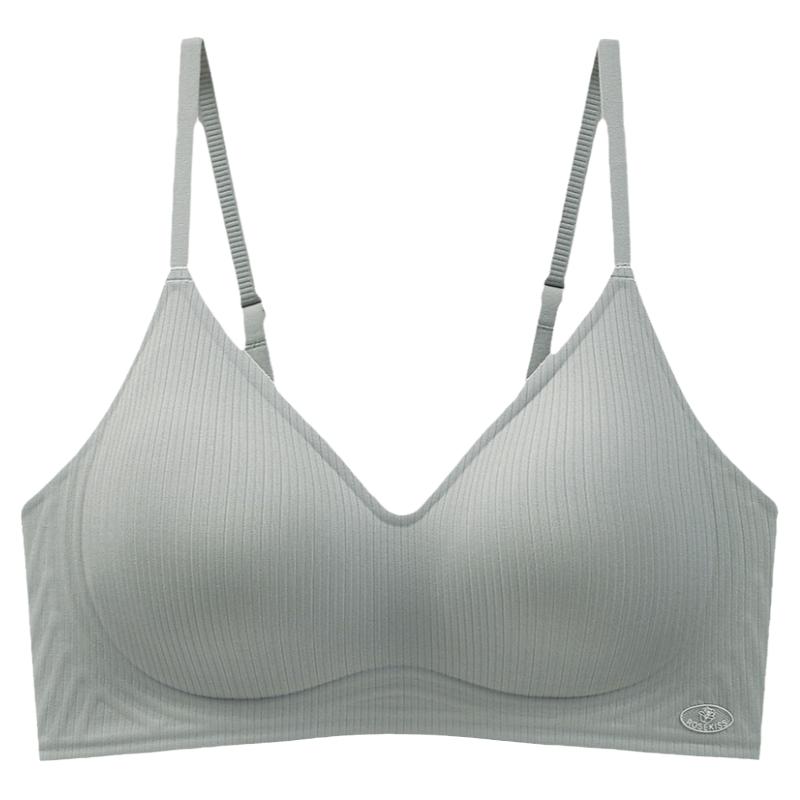 固定杯无痕女士内衣小胸聚拢收副乳防下垂无磁铁过安检无钢圈文胸