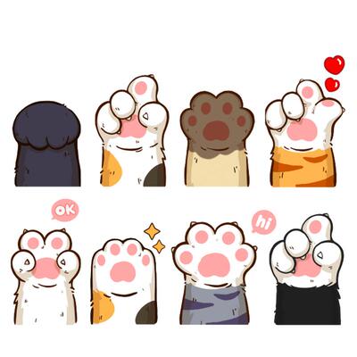 猫爪汽车贴纸遮挡划痕装饰贴