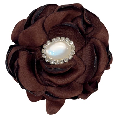 韩系甜美优雅布艺花朵中号抓夹