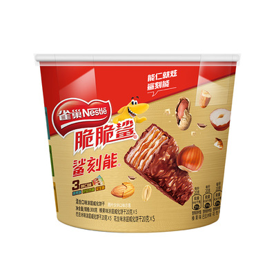 雀巢脆脆鲨鲨刻能果仁威化
