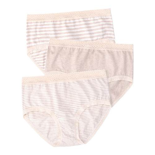 棉元素女士内裤三角裤衩高腰透气95棉弹性棉质面料LC576