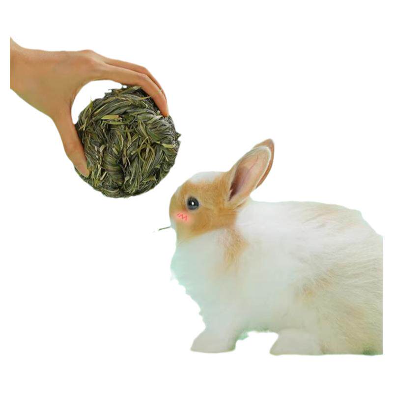 兔草球磨牙零食兔子荷兰猪龙猫食物解闷玩具仓鼠用品提摩西草豚鼠