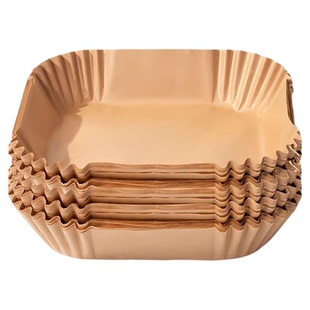 空气炸锅专用纸烤箱吸油垫纸家用食物隔油碗耐高温方形烘焙硅油纸