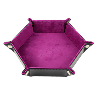 Sanseking桌游骰子托盘 跑团色子盘龙与地下城投盘锻骰物语收纳盘