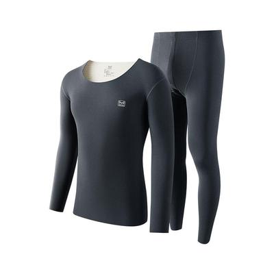 猫人德绒保暖内衣男无痕发热套装