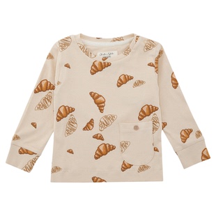 Little家现货 丹麦VACVAC SS26儿童牛角包短袖背心短裤打底裤