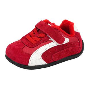 Ginuorat奇诺鼠儿童鞋子春秋新款加绒棉鞋男小童板鞋女软底学步鞋