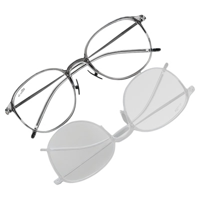 明星同款超轻钛7.1g网红椭圆眼镜框L9113Y近视光学镜架素颜女