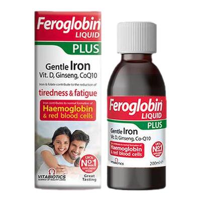 英国vitabiotics薇塔贝尔铁剂女补铁经期贫血补血补铁液加强plus