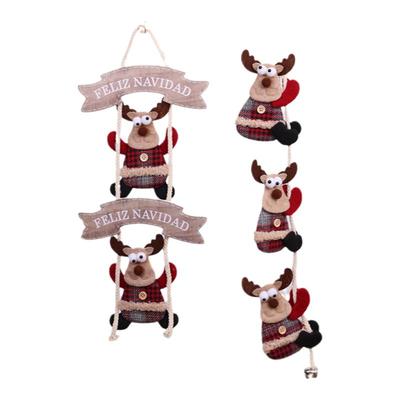 圣诞装饰品布艺圣诞场景布置麋鹿