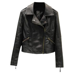 巨好看高级感PU皮衣外套女款短款2026春秋新款修身胖mm大码皮夹克