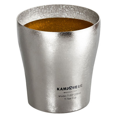 金灶T-20F纯钛双层茶杯主人杯