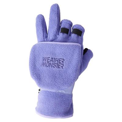 KOLON SPORT可隆男女同款垂钓钓鱼冬户外运动厚绒易穿脱三指手套