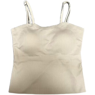 [主播同款]美背吊带女式外穿内搭带胸垫乳胶杯小胸聚拢背心内衣