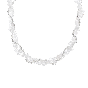 【限时四折秒杀】SOFT ROOM花环不规则天然白水晶锁骨项链女配饰