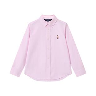 TeenieWeenie Kids小熊童装26常青款男女童宝牛津纺简约长袖衬衫