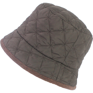 出口日本秋冬季渔夫帽女休闲百搭羽丝绒保暖盆帽日系两面戴帽子冬