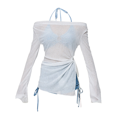 奥思鸟泳衣女三件套比基尼保守