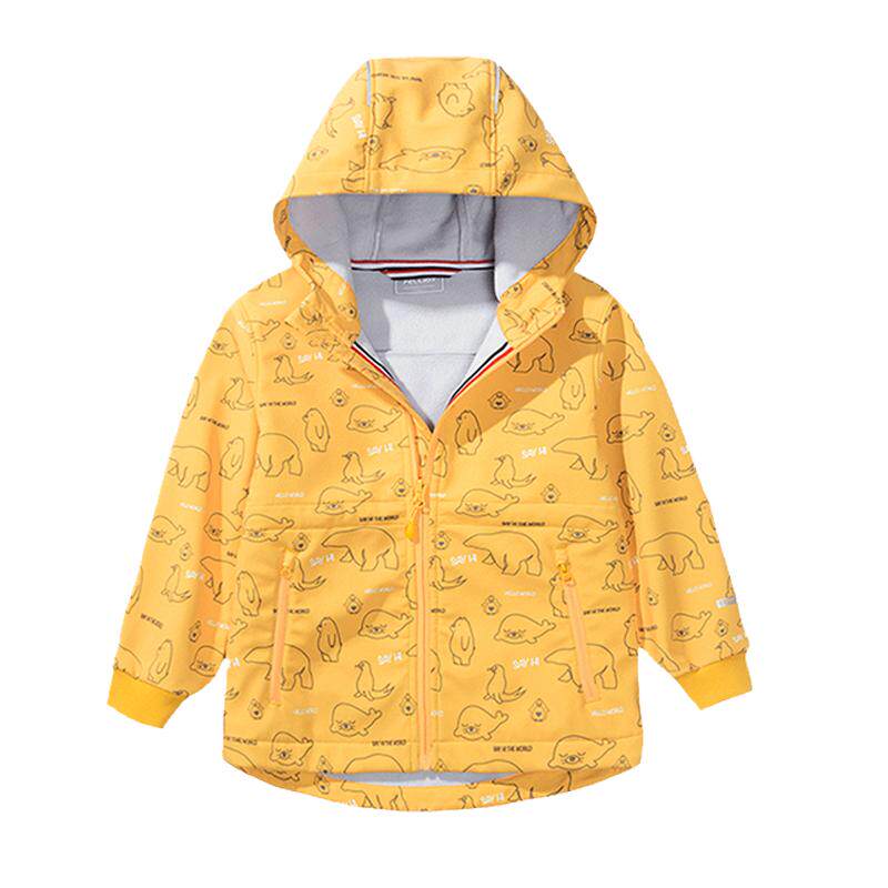 伯希和儿童防风防水软壳冲锋衣