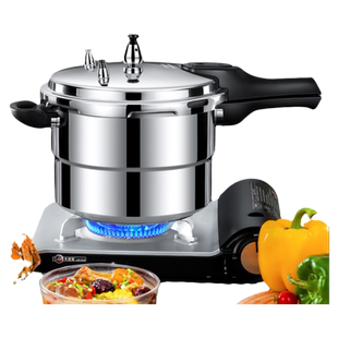 万宝高压锅家用燃气电磁炉通用商用压力锅大容量官方正品旗舰店