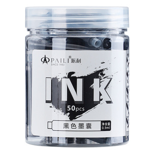 派利旗舰店3.4mm大口径通用墨囊桶装100支通用永生英雄学生正姿塑料钢笔口径墨囊钢笔式毛笔墨囊