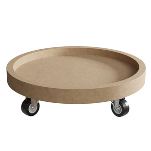 移动花盆托盘圆形带滚轮底盘万向轮底座绿植盆栽定制加厚承重滑轮