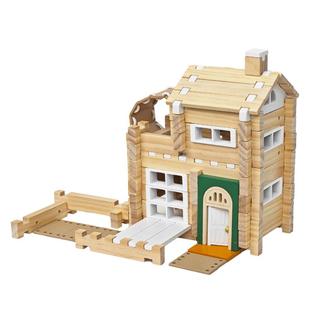 智慧宝盒儿童原木鲁班榫卯结构积木头玩具小建筑师实木质益智拼装