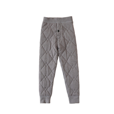 男童保暖裤校服神器冬季加绒加厚一条过冬东北三层儿童蚕丝棉裤子