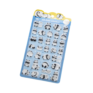 Ki Nekoni可爱动物3D浮雕立体贴纸手账素材手机手帐日记装饰贴画