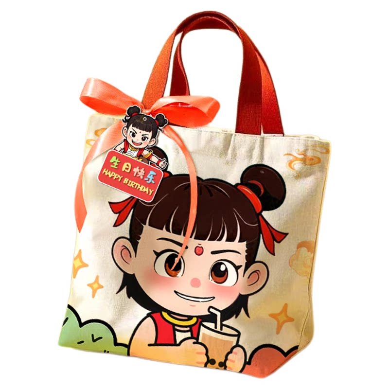 现货幼儿园毕业帆布伴手礼手提袋