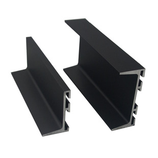 轻奢加厚橱衣柜免拉手L型地柜U形抽屉铝合金型材柜体暗拉隐藏拉手